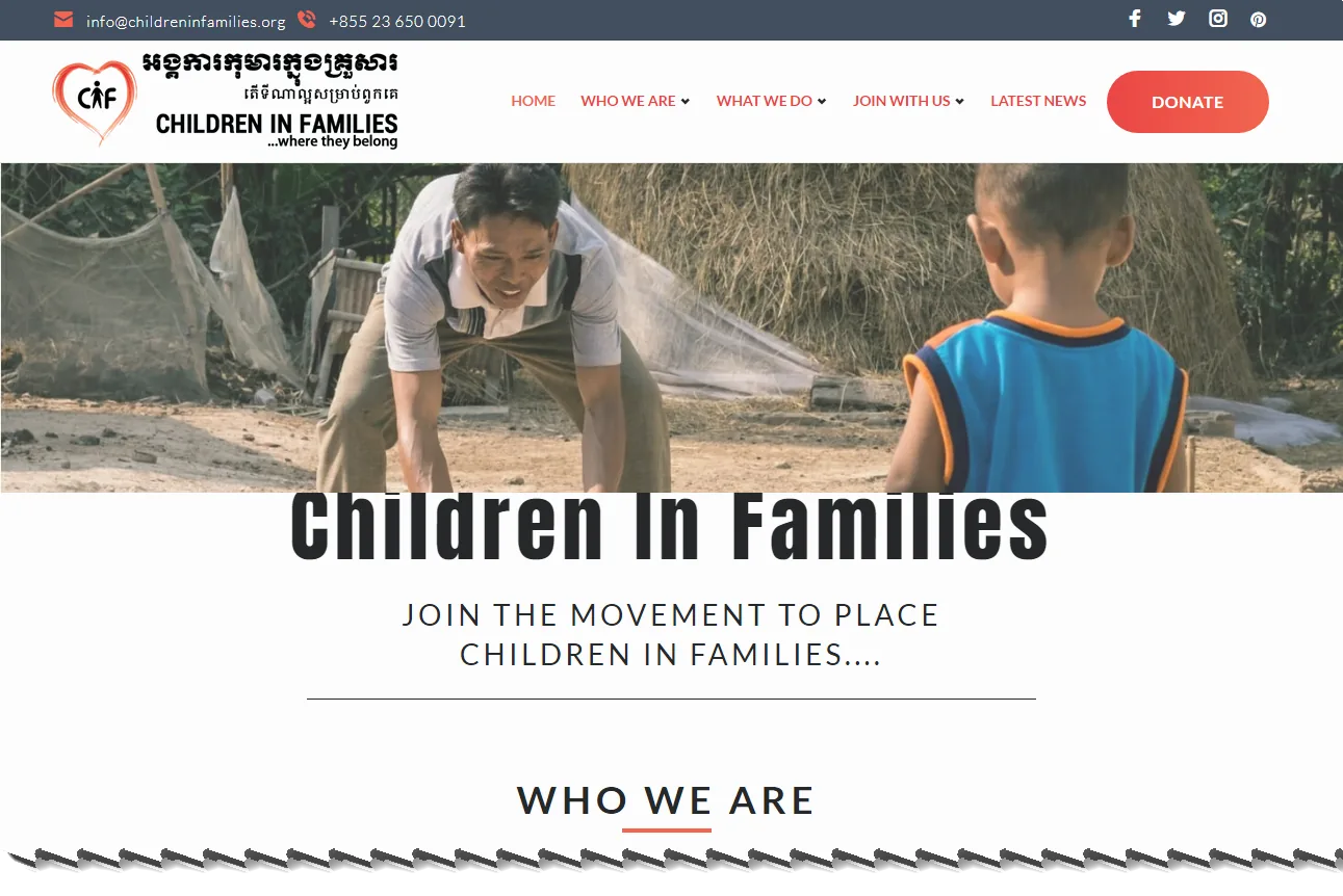 Children in Families - Home Page