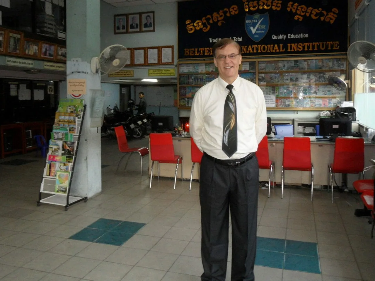 Paul Hughes at BELTEI International Institute in Cambodia