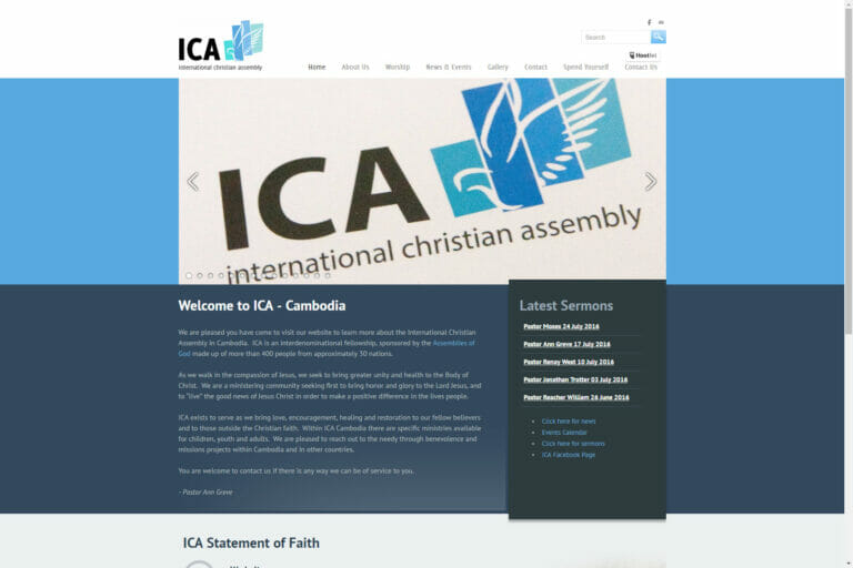 ICA Church Website 2016 - Phnom Penh, Cambodia